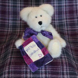 Boyd's Bears Bestest Grandma Purple Stuffed Bear